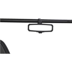 Moose Utility UTV Clamp-On Rear View Mirror With L.E.D. Dome Light - Rectangle - Black