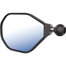 RAM Mounts Tough-Mirror Replacement Mirror With Ball - Oval - Black - Left