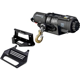SuperATV Black Ops 4,500lb Winch With Mounting Plate
