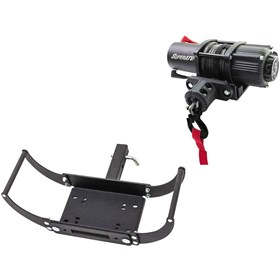 SuperATV Black Ops 4,500lb Winch With 12,00lb Receiver Hitch Mount