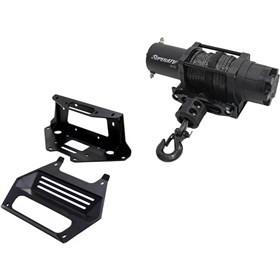 SuperATV Black Ops 6,000lb Winch With Mounting Plate