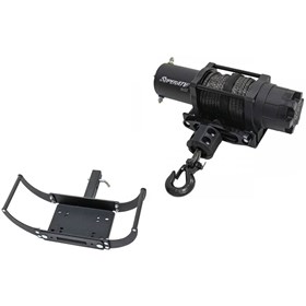 SuperATV Black Ops 6,000lb Winch With 12,000lb Receiver Hitch Mount