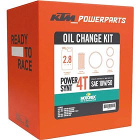 KTM Motorex Power Synt 4T 2.8L 10W50 Full Synthetic Oil Change Kit