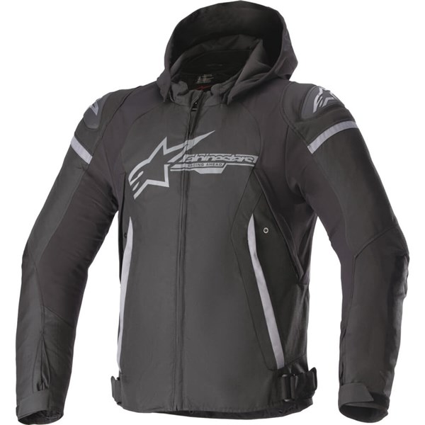 Alpinestars Zaca Waterproof Textile Motorcycle Jacket | Black/Grey