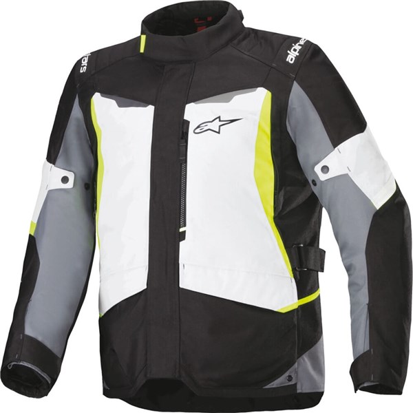 Alpinestars ST-1 Waterproof Textile Motorcycle Jacket | Grey/Black/Flo Yellow