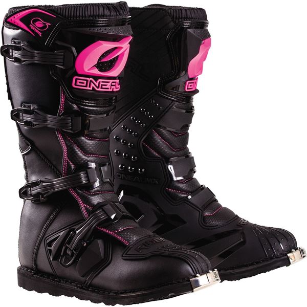 Pink Racing Boots O'Neal Racing Rider Women's Boots, Black/Pink | eBay