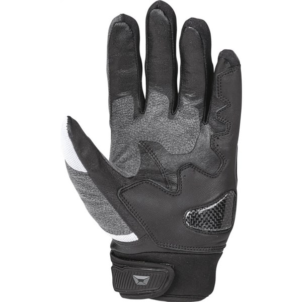Cortech Hyper-Flo 2.0 Leather/Textile Gloves, Black/Grey/White