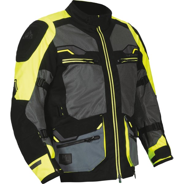 Tourmaster Horizon Line Ridgecrest Textile Jacket | Grey/Black/Flo Yellow