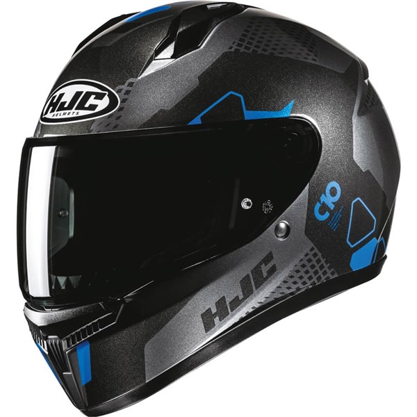 HJC C10 Aspa Full Face Motorcycle Helmet | Black/Charcoal/Bl