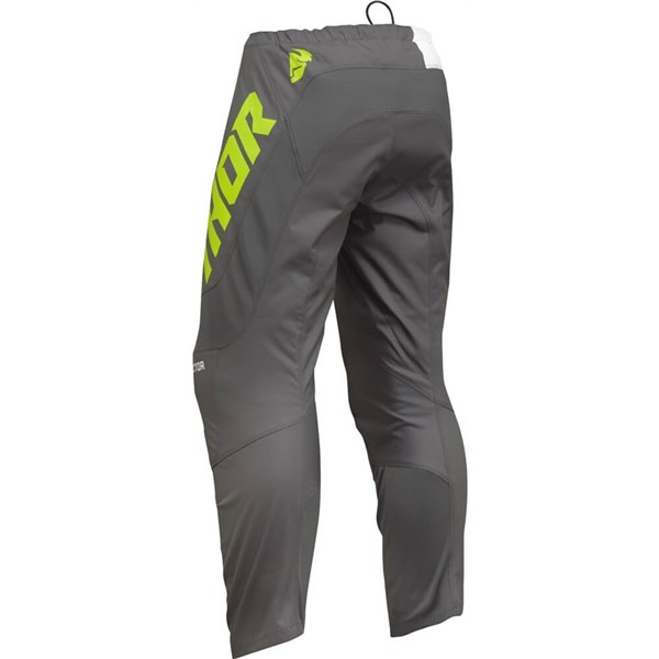 Thor Sector Checker Pants, Charcoal/Acid Green/White