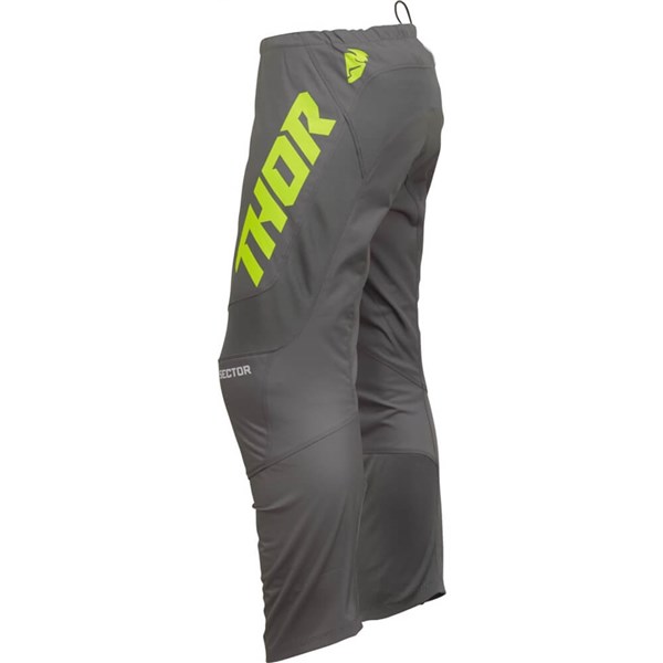 Thor Sector Checker Pants, Charcoal/Acid Green/White
