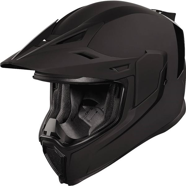 Icon Airflite Moto Motorcycle Helmet | Rubatone Black | DOT