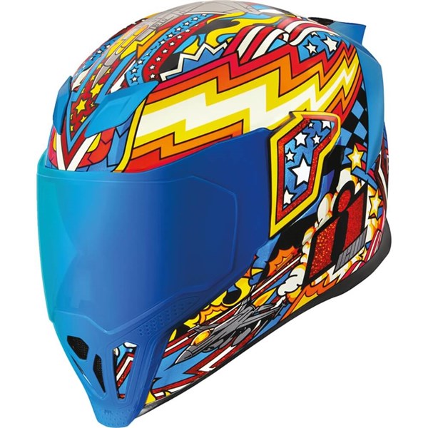 Icon Airflite Flyboy Helmet - Blue / 3XL XXXL 0101-16016 for sale