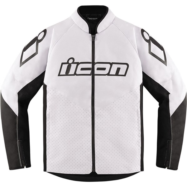 Textile Jacket Icon Hooligan Ultrabolt Jacket Icon Hooligan White