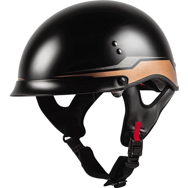 Gmax HH-65 Half Helmet Ritual Naked Matte Black Silver Gmax HH-65 Half Helmet Ritual Naked Matte Black Silver