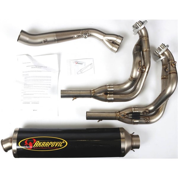 Akrapovic Evolution Exhaust System | 03–04 Kawasaki ZX-6R / ZX-6RR