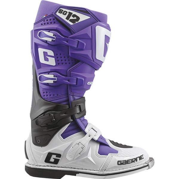 Gaerne SG12 Pruple/Black/White Limited Edition Boots | ChapMoto.com
