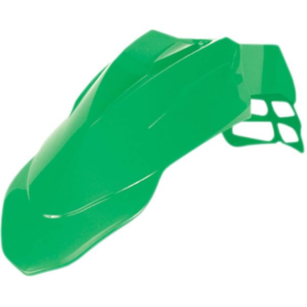 SuperMoto Front Fender – Fits Kawasaki KX, KLX, Honda, Yamaha, Suzuki (Green, Universal, Pre-Drilled)