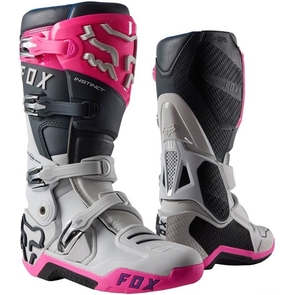 Fox Racing Instinct Boots | Grey/Pink | Size 11.5 | eBay