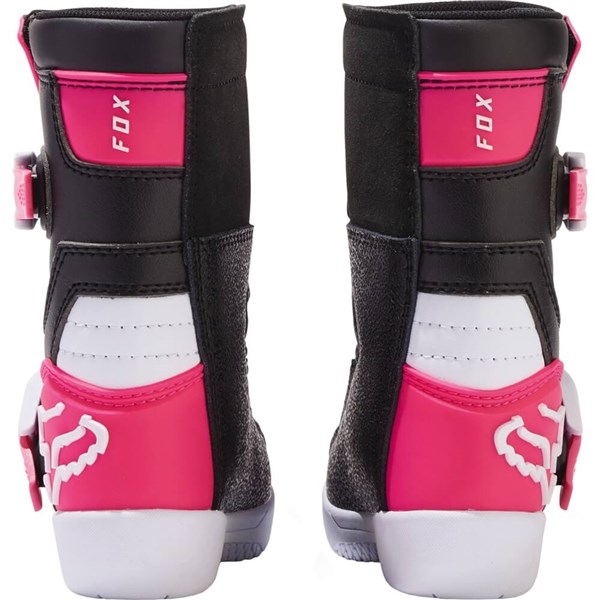 GOLDS♡チェーン付き♡ファー♡レッグカバー♡ZIP♡総レース♡ピンク×黒 Fox Racing Comp Pee Wee Boots, Black/Pink/White | eBay
