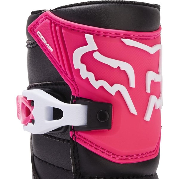 Fox Racing Comp Pee Wee Boots, Black/Pink/White | eBay