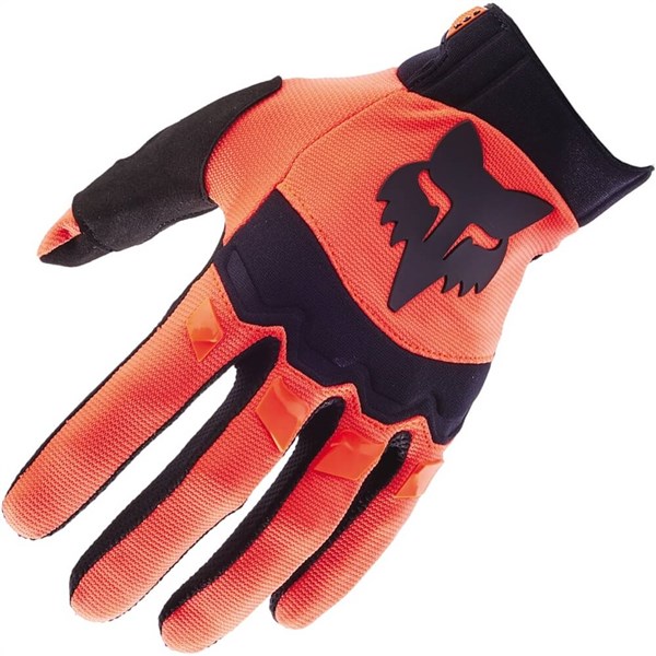 Fox Racing Dirtpaw Motorcycle Gloves | Orange/Black - Picture 9 of 14