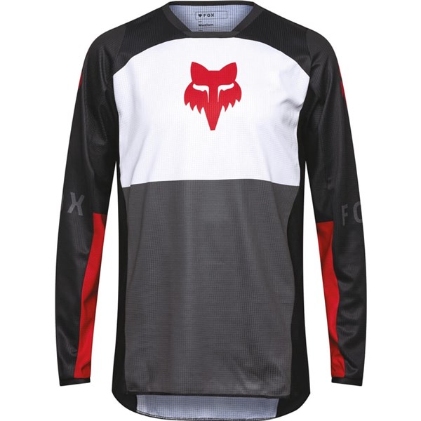 Fox Racing 180 Flow Motocross Jersey | Black/White/Red - Picture 8 of 9