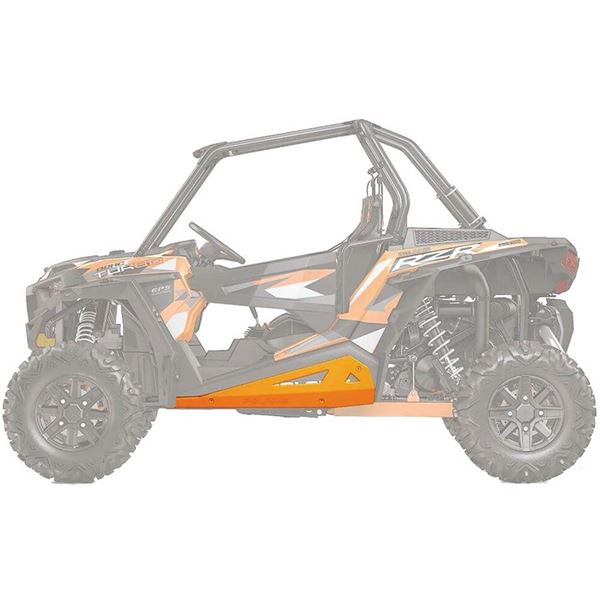 Pure Polaris RZR Low Profile Steel Rock Sliders | ChapMoto.com