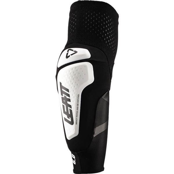 Leatt 3DF 6.0 Elbow Guards | Motorcycle Protection | Black/White