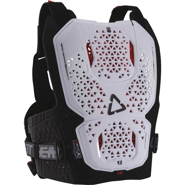 Leatt 4.5 Evo Chest Protector, White/Black - Picture 5 of 7