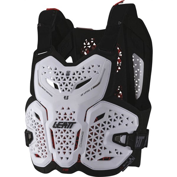Leatt 4.5 Evo Chest Protector, White/Black - Picture 6 of 7