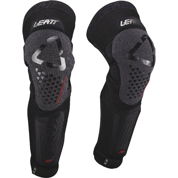 Leatt 3DF 5.0 Evo EXT Knee Guards, Black