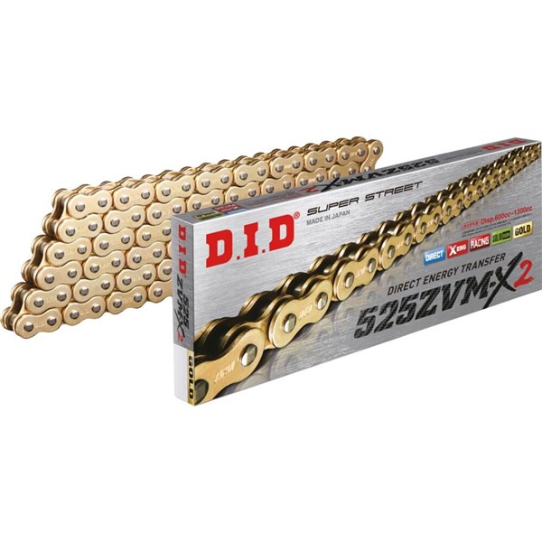 D.I.D 525ZCMX2 Series Super Street X-Ring Chain | ChapMoto.com