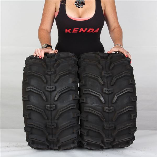 25x12.59 KENDA BEARCLAW K299 MUD SNOW ATV TIRES (SET OF 2) 2512.59