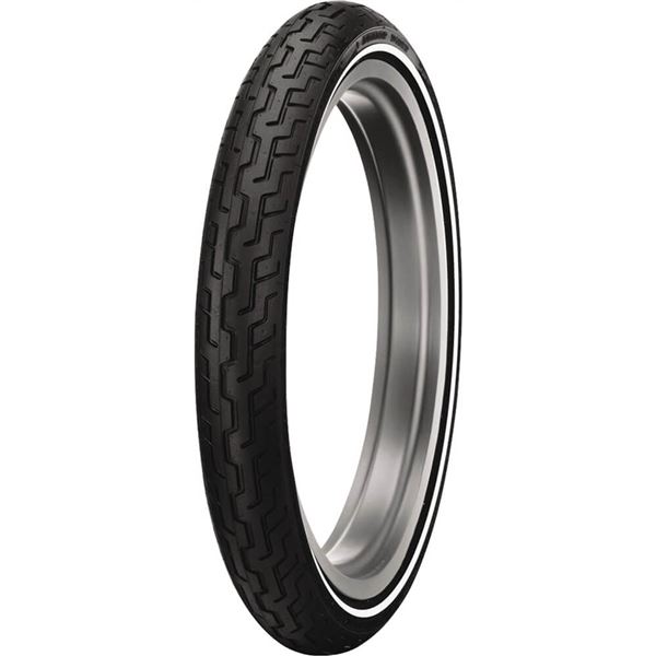 MH90-21 Dunlop Harley D402 MH90-21 Medium White Wall Front