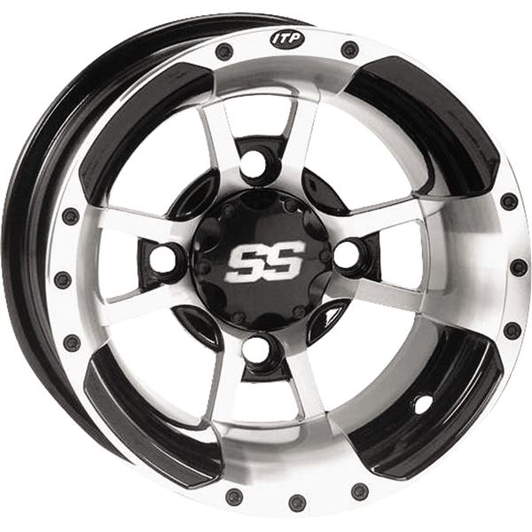 TWO 10x5 4//144 3+2 ITP SS112 Rims Wheels some Kawasaki Suzuki Can Am Arctic Cat