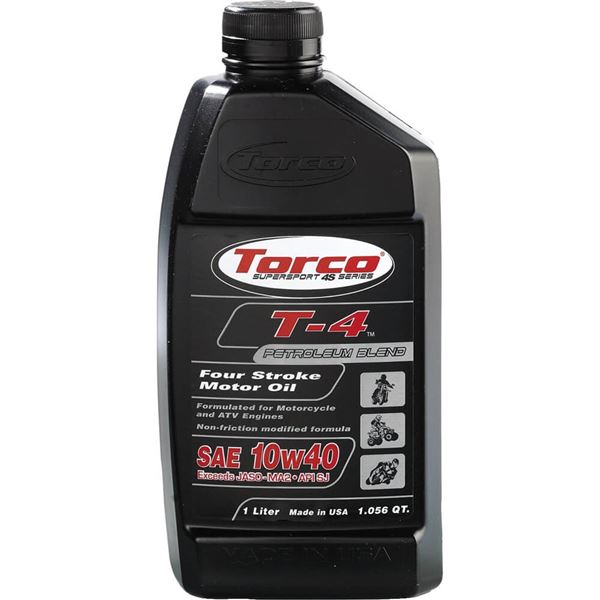 Torco T4 Petroleum Motorcycle 10W40 Oil | ChapMoto.com