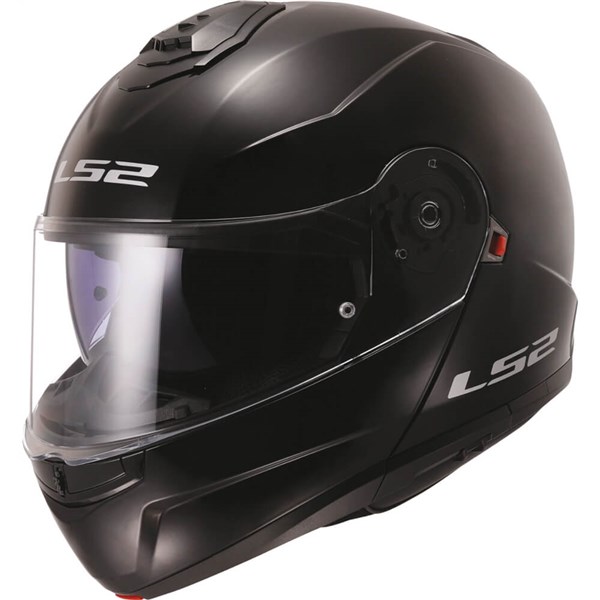 LS2 Strobe II Modular Motorcycle Helmet | Black | DOT ; ECE 22-05