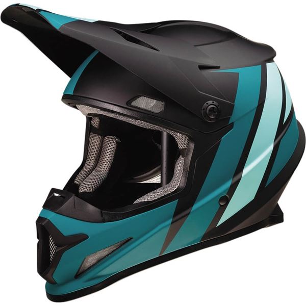 Evac - Gloss Blue // White Z1R Rise Offroad Helmet 4XL