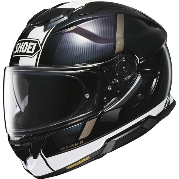 Shoei GT-Air 3 Scenario Full Face Helmet, Black/White - Picture 8 of 12
