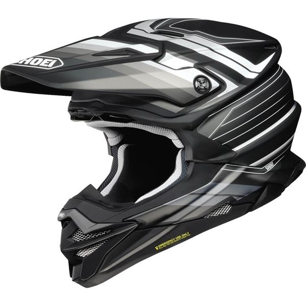 Shoei VFX-EVO Pinnacle Motorcycle Helmet | Grey/Black/White | Sz
