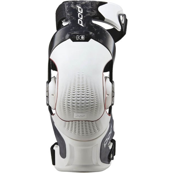 POD K8 3.0 Carbon Knee Brace, White/Black