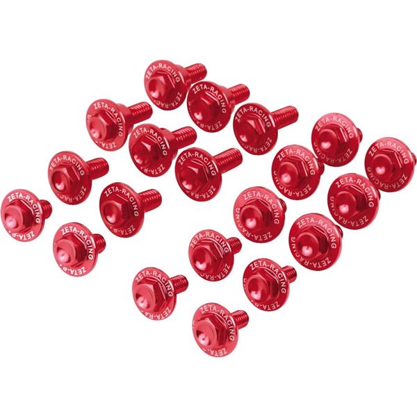 ZETA - ZE88-5052 - Aluminum Body Bolt Kit, Red | eBay