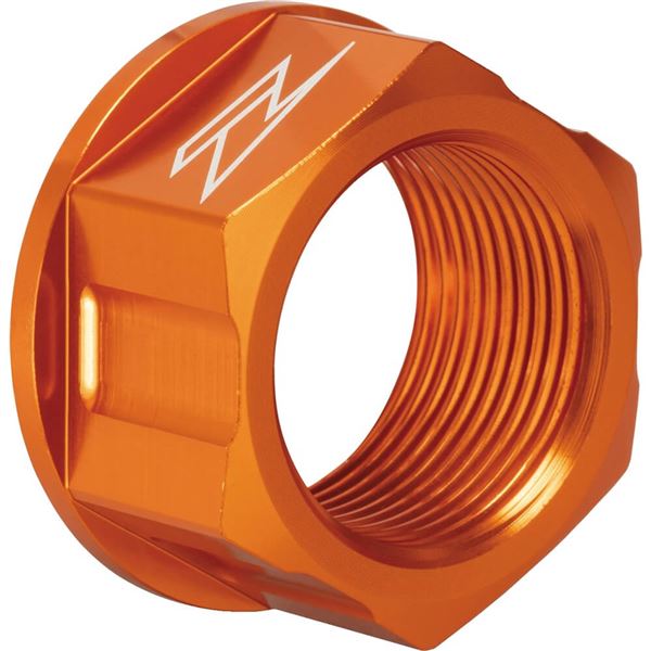 Zeta Aluminium Yamaha Red Front Axle Nut - View #9