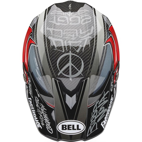 bell dirtbike helmets red and gray Bell Moto10 Spherical Fasthouse Day In The Dirt 25 Helmet | Grey/Red/Blk |  SNELL