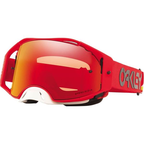 Oakley Airbrake Prizm Heritage Stripe MX Goggles | ChapMoto.com