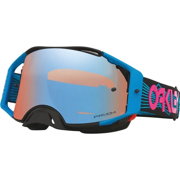 Oakley Airbrake Prizm Wired MX Goggles | Black Blue/Prizm MX Spphr