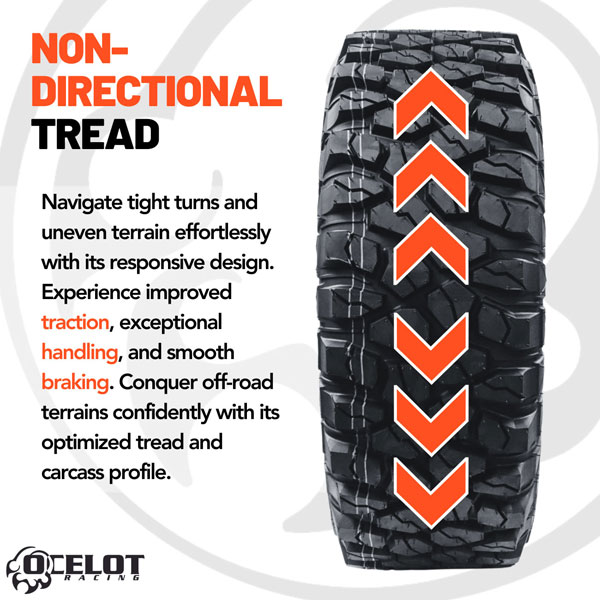 30 x 10R - 14 Ocelot XC729 R/T ATV/UTV Tire 748-729-3010R14-ALIAS1