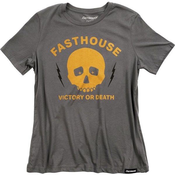 Fasthouse Victory Women's Tee, Grey - Picture 11 of 17
