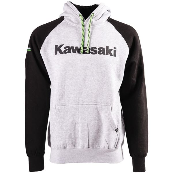 Factory Effex Kawasaki Standard Hoody | Heather Grey/Black | Sz L